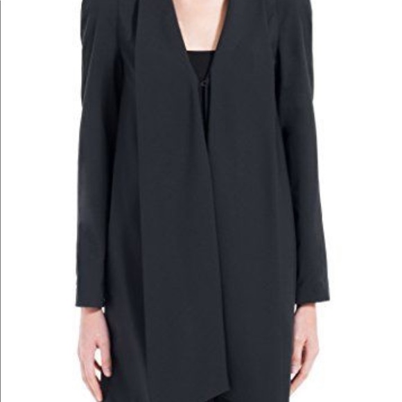 Max studio by Leon max black draped blazer coat - Picture 2 of 7